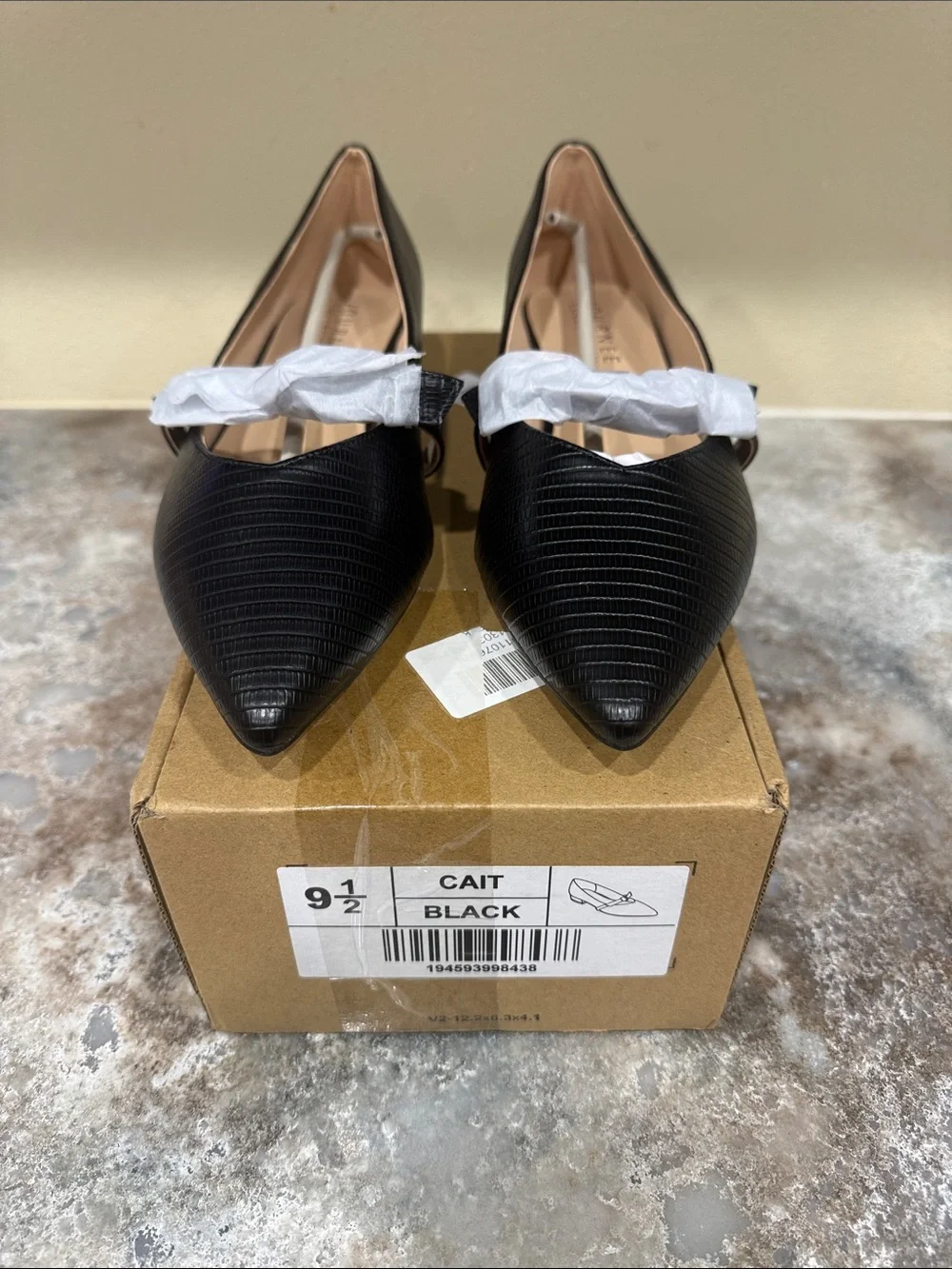 Journee Collection Cait Pointed Toe Flats in Black
